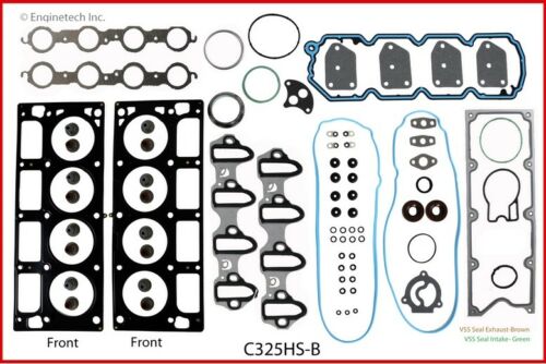 Enginetech RCC325AP Rebuild Kit with Flat Top Pistons for 2001-2003 Chevrolet GMC Truck SUV 5.3L 325