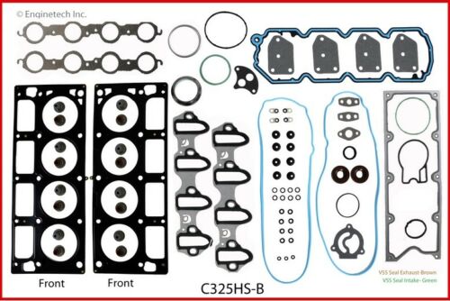 Enginetech RCC325AP Rebuild Kit with Flat Top Pistons for 2003-2004 Chevrolet GMC Truck SUV 5.3L 325