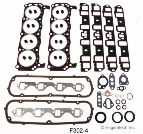 Enginetech RCF302C Engine Rebuild Kit for 1977-1983 Ford 5.0L 302 Car Truck EX High Output